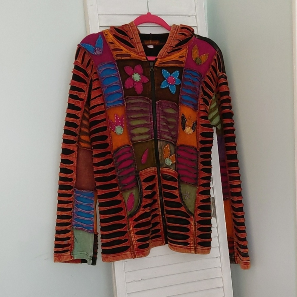 wind horse colorful sweatshirt